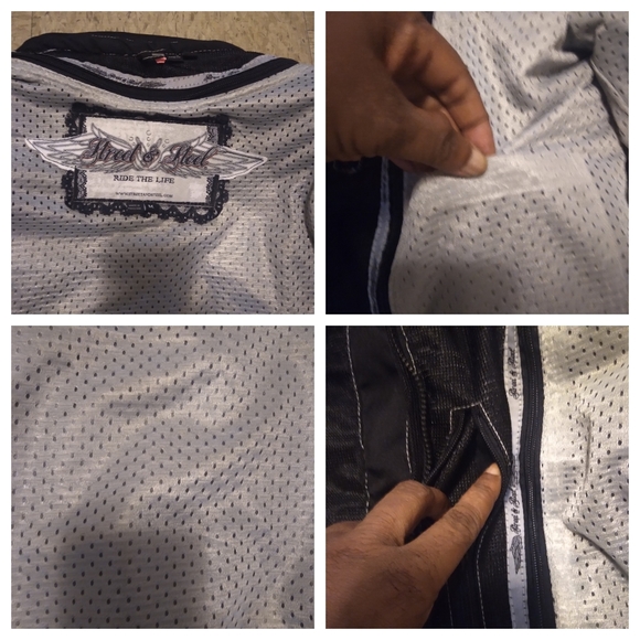 Street & Steel Black Open Road Mesh Motorcycle Unisex Jacket, Chaquita, … - Picture 3 of 14